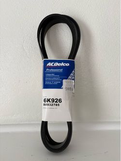 NEW - ACDelco GM 3800 V-Ribbed Serpentine Belt 6K926