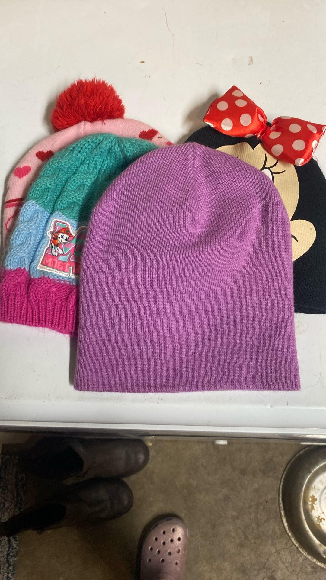 Girls Hats Only 4 Good Condition