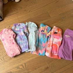 Nike & UA baby girl sleepers