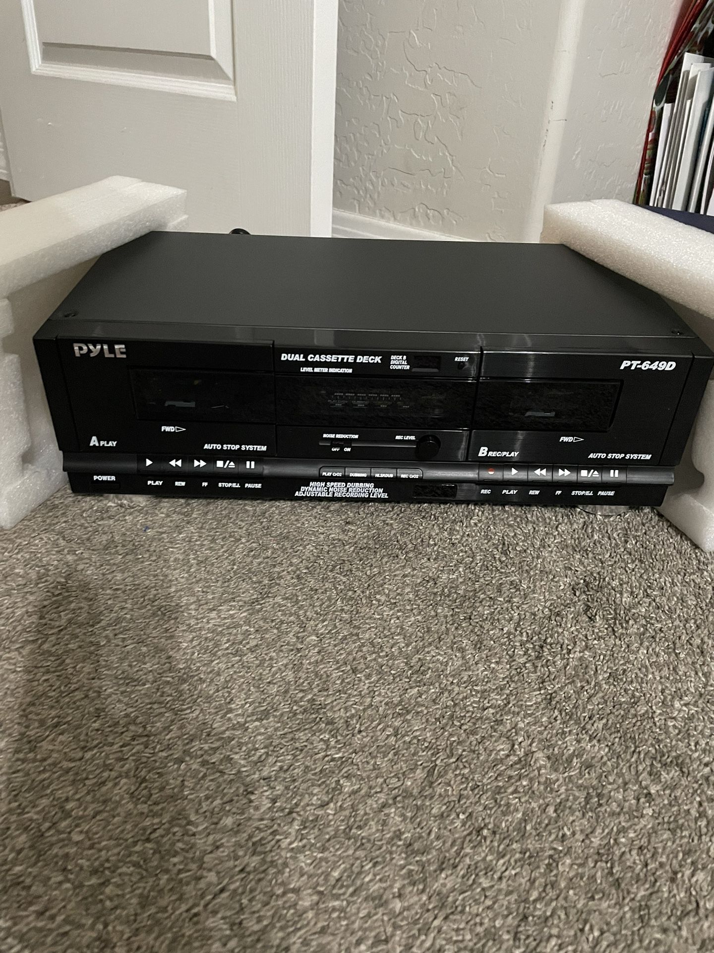 Pyle PT-649D dual cassette deck