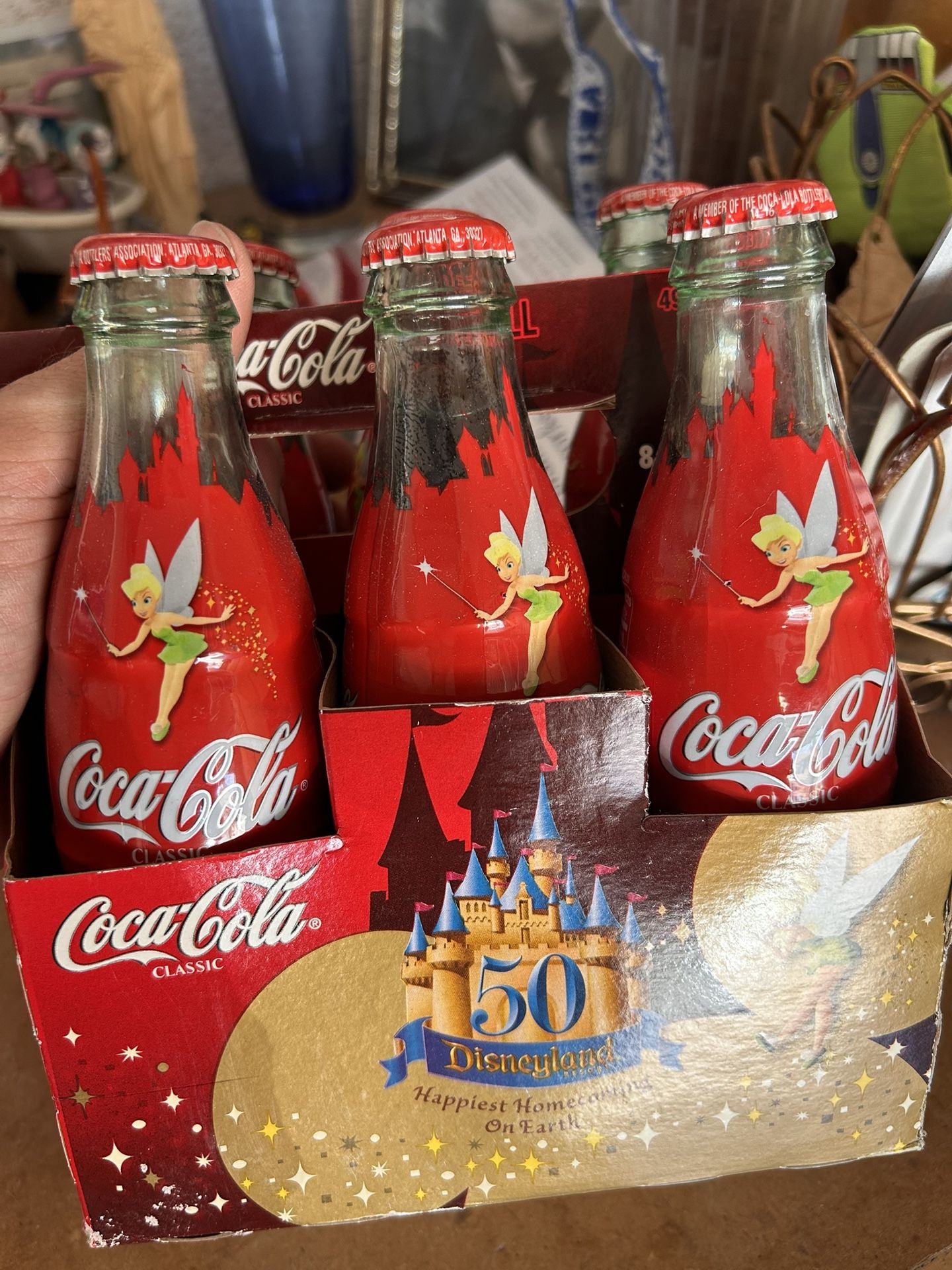 Disney Coca Cola 50 Year Bottles 