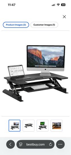 Desk topper sit to stand