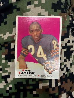 Rosey Taylor Chicago Bears Vintage Football Card
