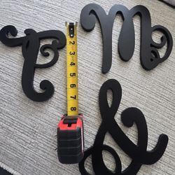 Initials M & T Decoration