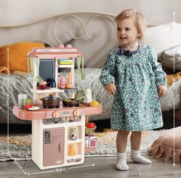 Kitchen Play Set With Accessories- Mini Kitchen Set With Realistic