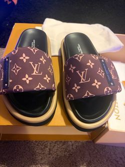 Louis Vuitton Monogram Platform Slide Sandals