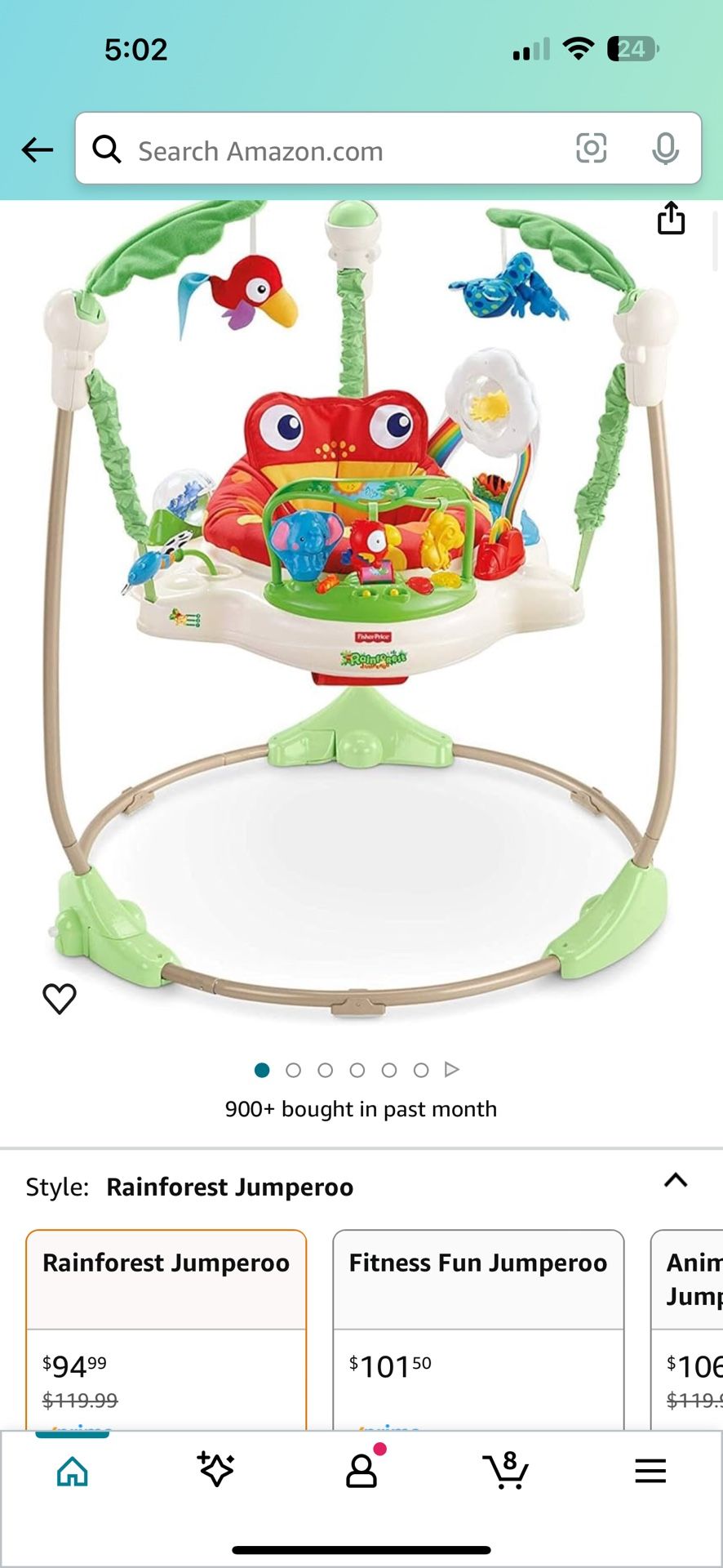 Fischer price rainforest Jumperoo