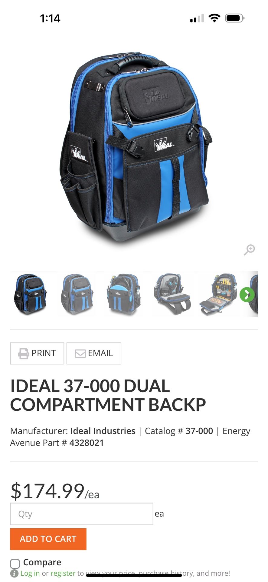 Ideal Tool Backpack