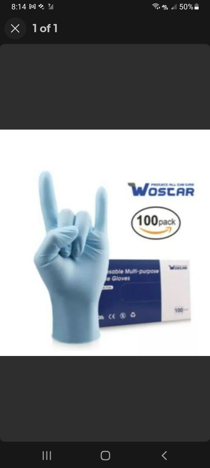 Wostar Disposable Gloves 100 Pk
