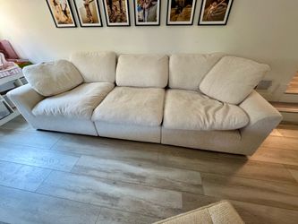 White modular sofa 4 piece set