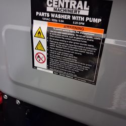 parts cleaner tub and pump