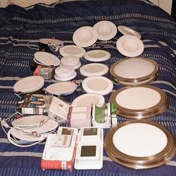 Son 3Lámpara de techo empotrada LED de 1 luz, seleccionable, en níquel cepillado Ay Varias Cosas Nuevas 