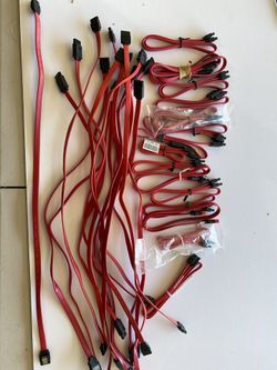 SATA cables, various sizes & colors $2 each