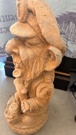 Nautical cast Stone garden statue s sea captain smoking a pipe with a captains hat