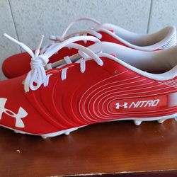 Under Armour Nitro Red Men's 16 Low Football Cleats 