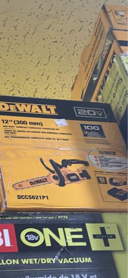 Dewalt 20 volt brushless XR cordless chainsaw 12” kit