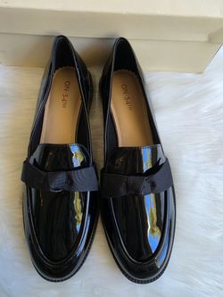 On 34th Women's Kasandra Bow Loafers - Black Patent, 9.5M