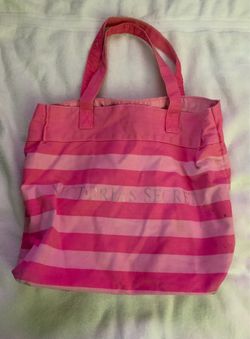 Victoria’s Secret Pink Striped Tote Bag