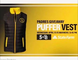 Padres puffer vest