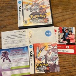 Brand New Nintendo DS Pokémon White 2, Game, Case, Manuel & Incerts
