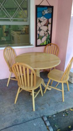 Table and chairs