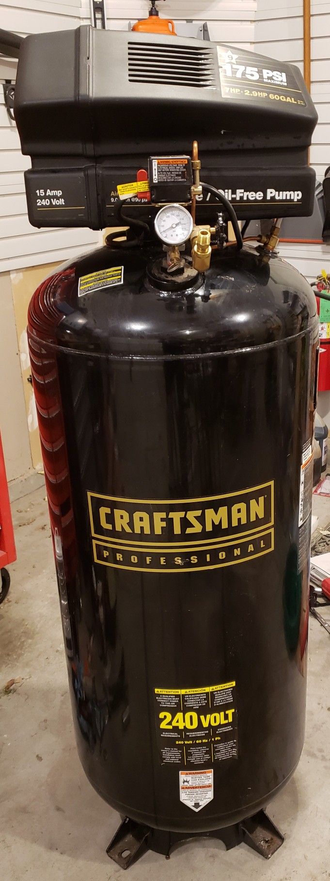 7hp Craftsman 60 Gal Compressor 