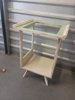 White Open Cabinet, Table Base