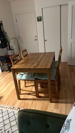 IKEA table with 4 chairs
