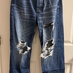 Women’s Aeropostale Ripped Baggy Jeans