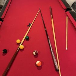 Red Pool Table 