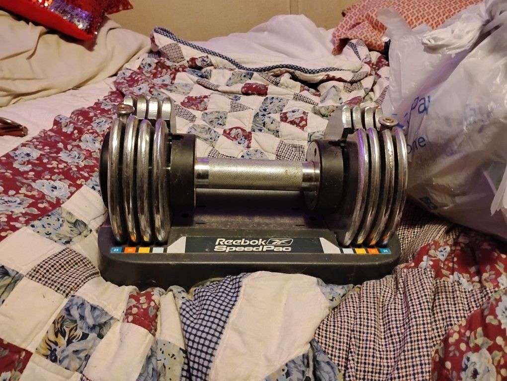 Reebok 25 Lb Adjustable Barbell
