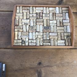 Tray Made Of Wine Bottle Corks