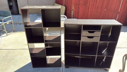 2 organized cubes