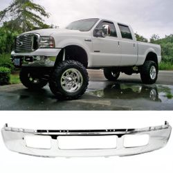 Chrome Front Bumper For Ford F250 and F350 Fits 2005 To 2007 