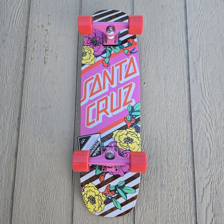 Santa Cruz Complete Floral Stripe Street Cruiser 8.4 x 29.4