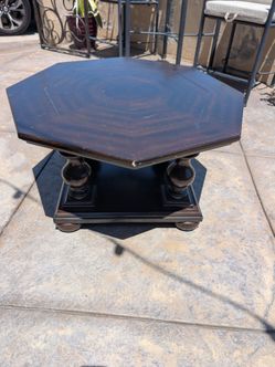 Vintage  Dark Wood Coffee Table
