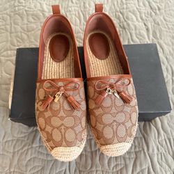 Coach Signature Espadrille Flats