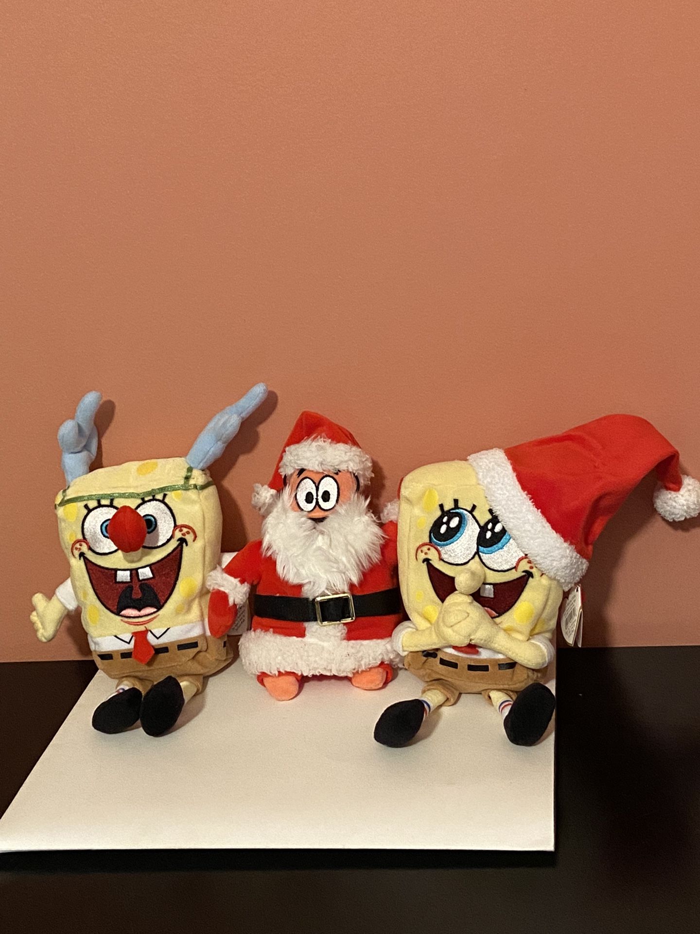 SpongeBob Christmas Beanie Babies