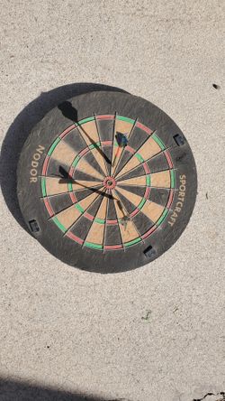 Pro Bristle Dart Board - Vintage Nodor Sportcraft Dart Board 18"