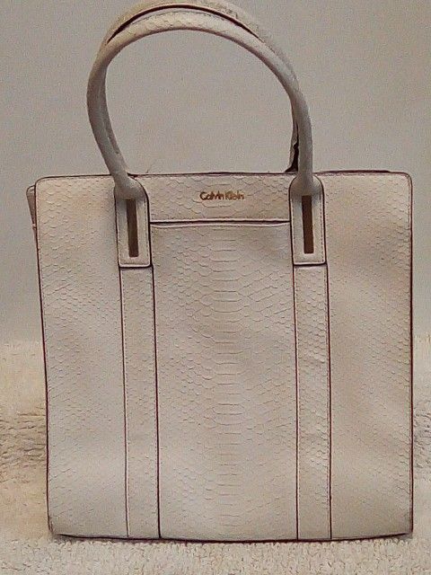 White calvin klein purse sale