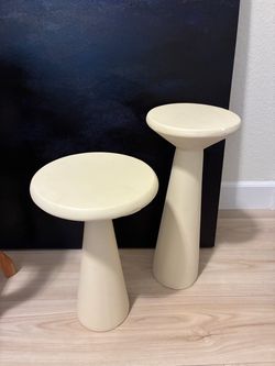 Set of 2 Mushroom Side Tables