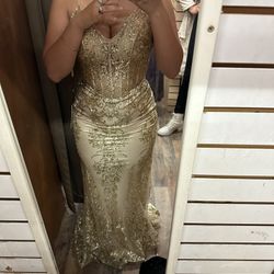 Gold Dress Size Medium 