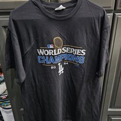 New 2024 World Series Champions Dodgers T Shirts Blue Only 2XL, Black L,XL, 2XL Only! Perfect Gift!