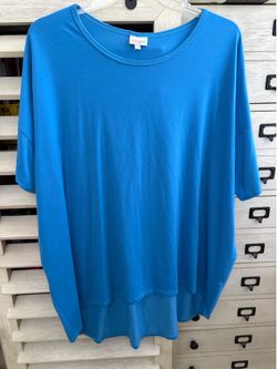 LuLaRoe Solid Bright Blue Irma 3XL New Without Tags