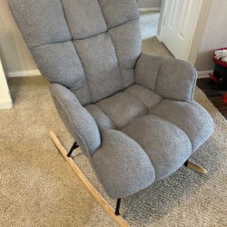 Comfortable Grey Rocking Chair