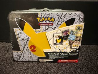 Pokemon  TCG Celebrations 25th Anniversary Collectors Chest Lunch Box Tin Sealed