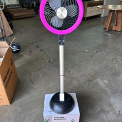 Portable Standing Fan, 10000mAh Rechargeable Battery Powered, 90°+120°Omnidirectional Oscillating Fan For Bedroom, 82ft Circulator, Adjustable Height,