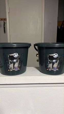Jack Skellington halloween buckets