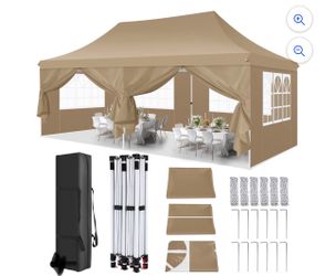 Canopy 10x20 Pop Up Canopy Tent with 6 Sidewalls