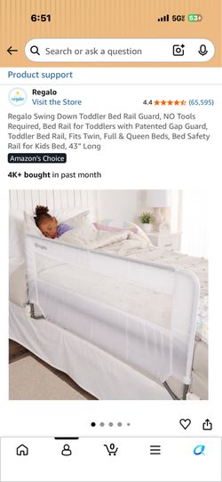 Bed rail guard for kids